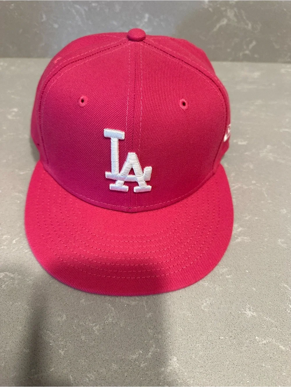 New Era Kids Los Angeles Dodgers Hot Pink Snapback Hat with White Logo